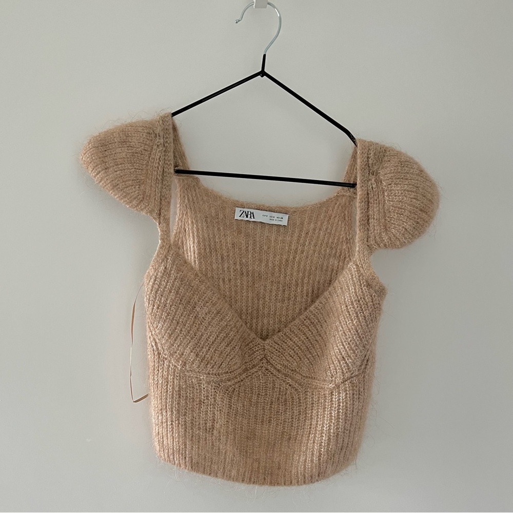 Zara Alpaca Wool Sweater Tank Top